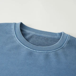 WE DON'T CARE 380GSM Unisex Heavyweight Oversized Side Slit Faded Sweatshirt