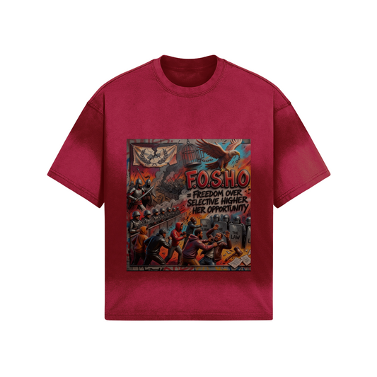 260 GSM F.O.S.H.O Unisex Boxy Tie-dyed T-shirt
