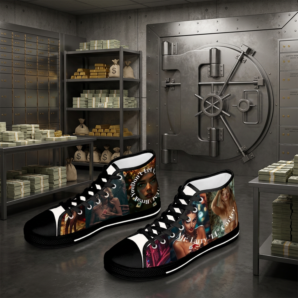 HUSTLING DOWN MEN'S SIZING HIGHTOP SNEAKERS