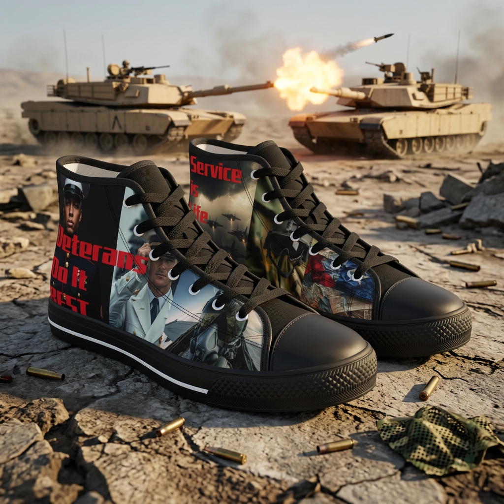 VETERAN'S MEN'S HIGHTOP SNEAKERS