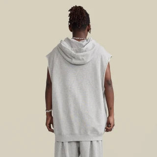 380 GSM COMIC RELIEF UNISEX OVERSIZED WASHED SLEEVELESZ HOODIE