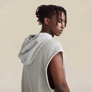 380 GSM COMIC RELIEF UNISEX OVERSIZED WASHED SLEEVELESZ HOODIE