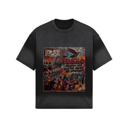 260 GSM F.O.S.H.O Unisex Boxy Tie-dyed T-shirt