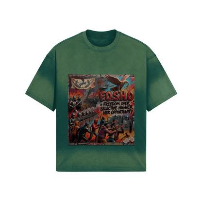 260 GSM F.O.S.H.O Unisex Boxy Tie-dyed T-shirt