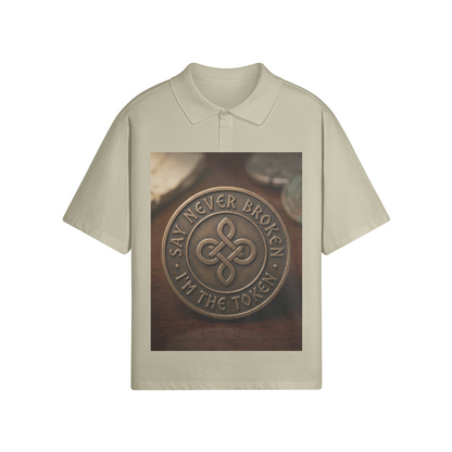 240 GSM NEVER BROKEN UNISEX OVERSIZED POLO SHIRT