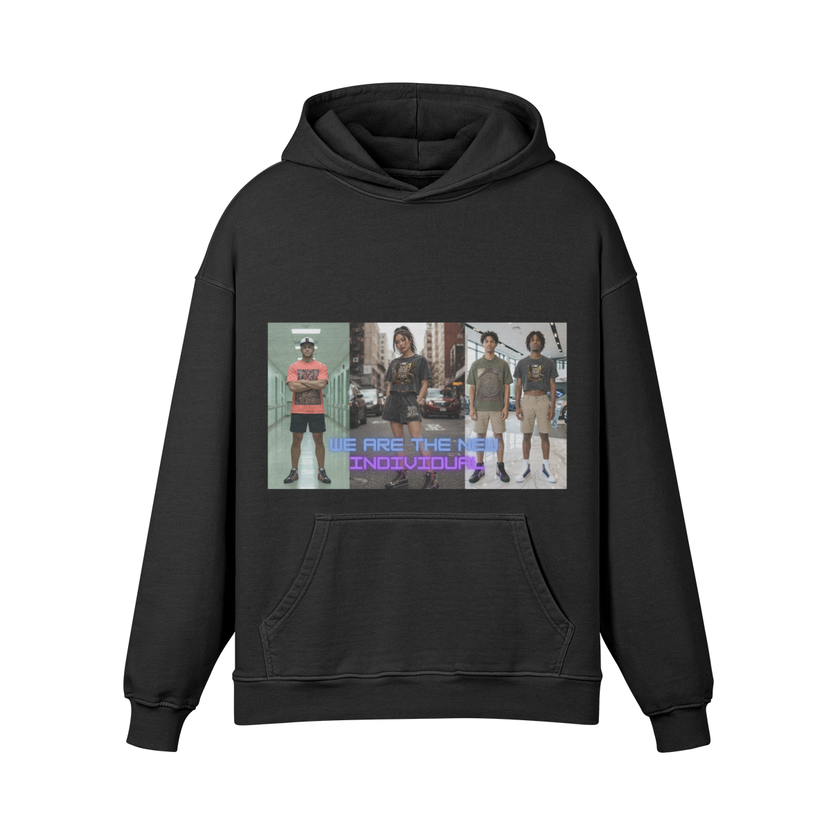 **BRAND NEW** INDIVIDUAL 440GSM Unisex Super Heavyweight Oversized Retro Hoodie