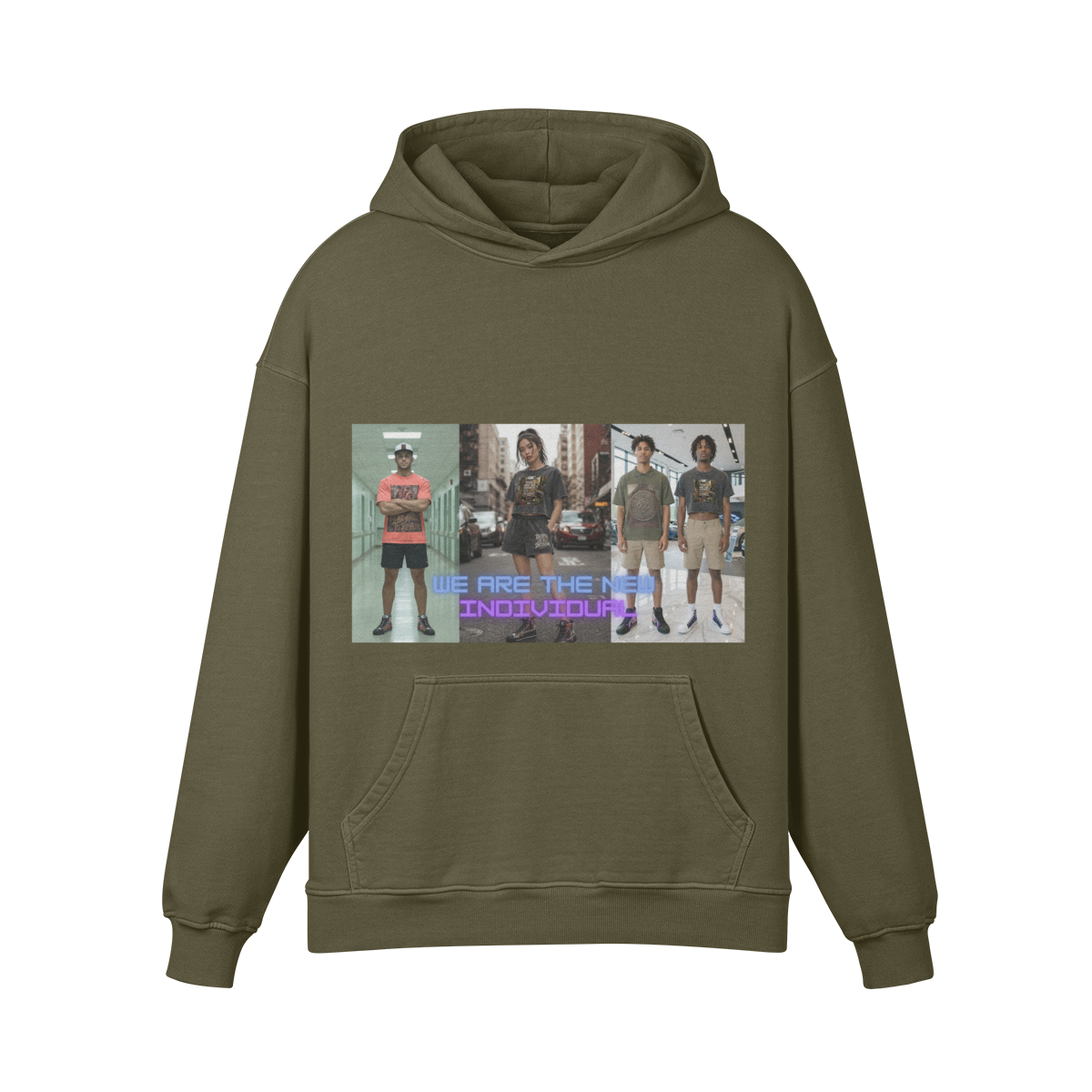 **BRAND NEW** INDIVIDUAL 440GSM Unisex Super Heavyweight Oversized Retro Hoodie