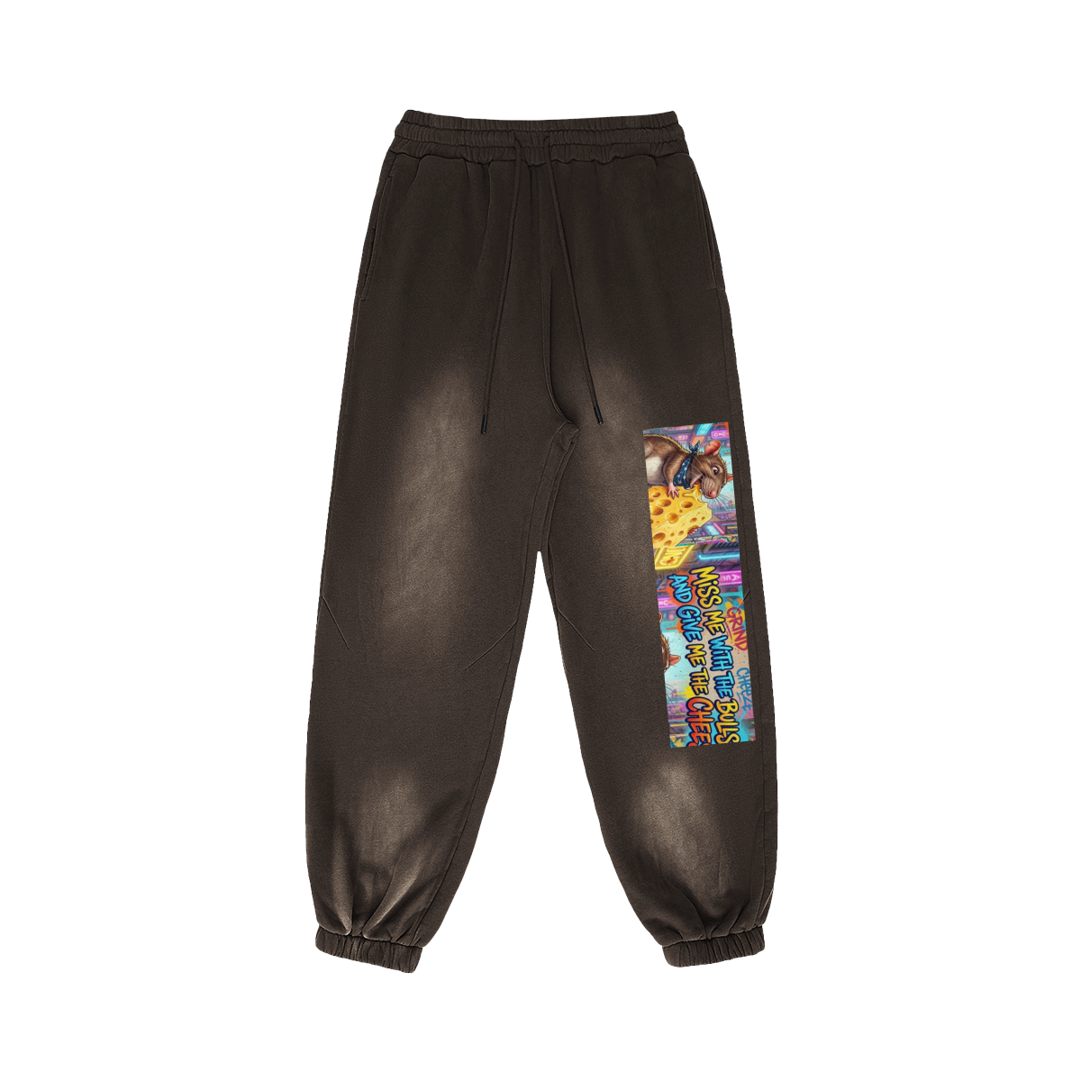 400 GSM GETTING TO THE CHEESE SUPER HEAVYWEIGHT SUN FADED SWEATPANTS