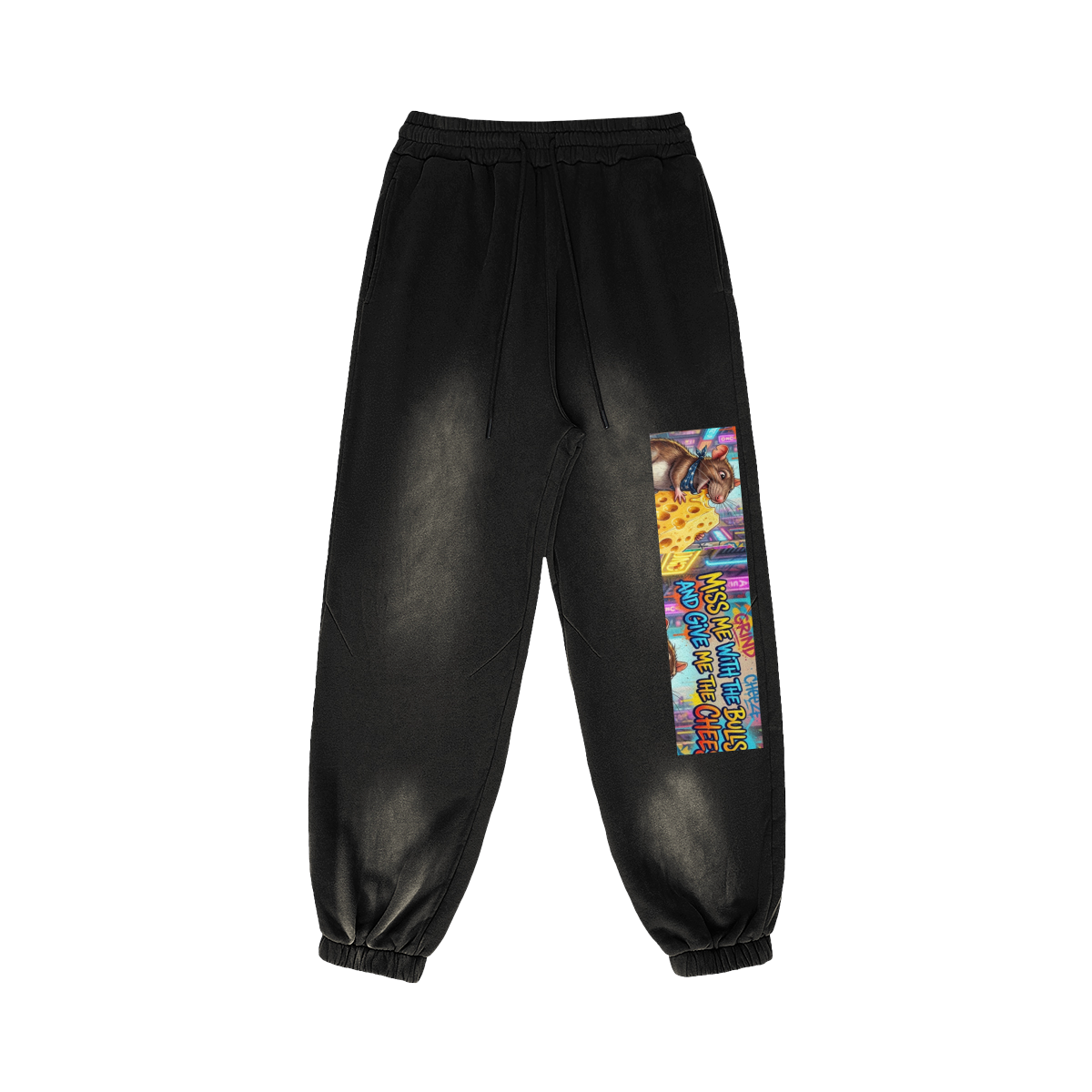 400 GSM GETTING TO THE CHEESE SUPER HEAVYWEIGHT SUN FADED SWEATPANTS