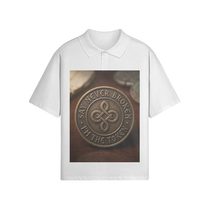 240 GSM NEVER BROKEN UNISEX OVERSIZED POLO SHIRT