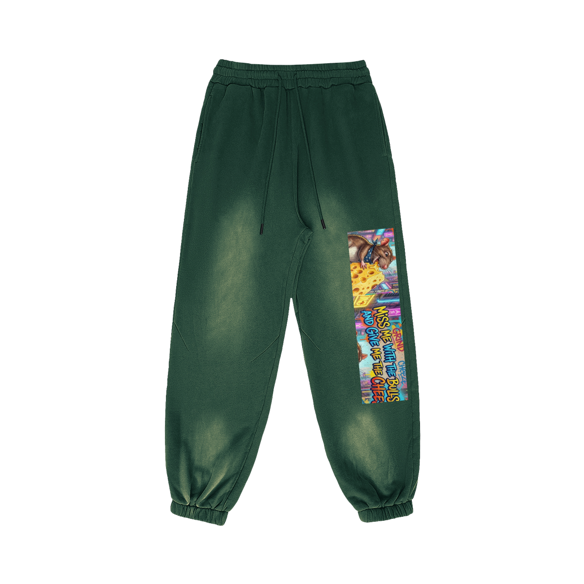 400 GSM GETTING TO THE CHEESE SUPER HEAVYWEIGHT SUN FADED SWEATPANTS