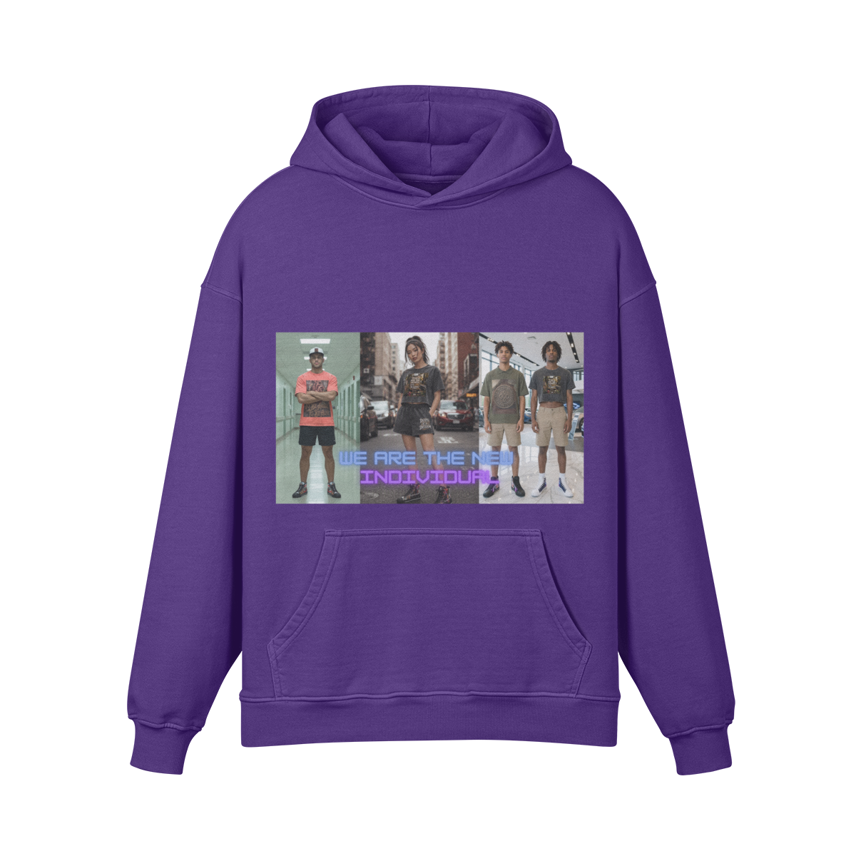 **BRAND NEW** INDIVIDUAL 440GSM Unisex Super Heavyweight Oversized Retro Hoodie