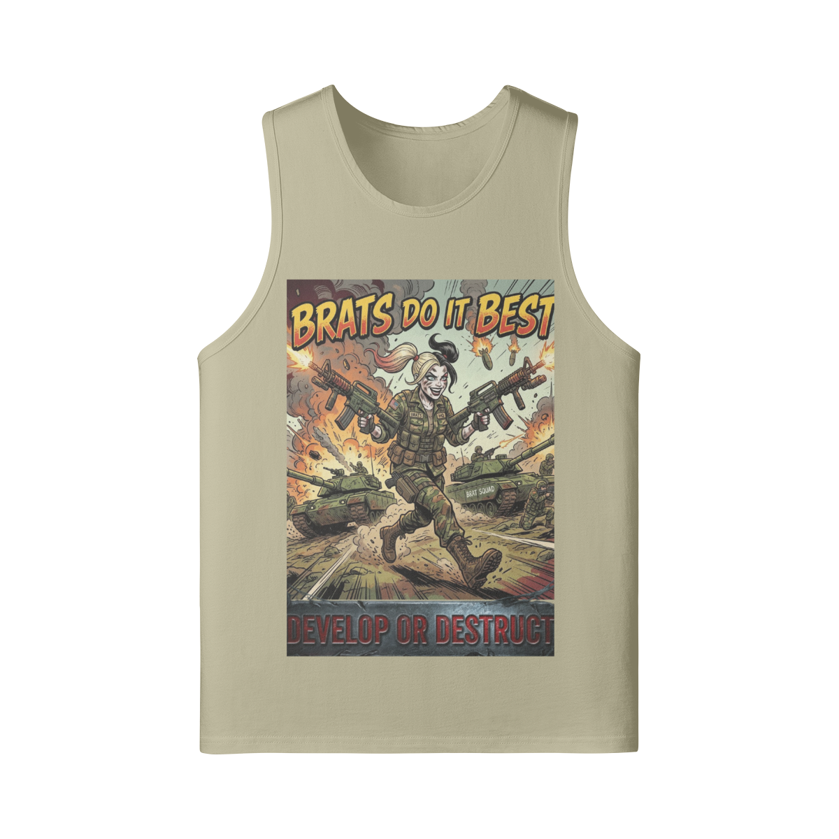 240 GSM BRATS DO IT BETTER UNISEX Longline Loose Tank