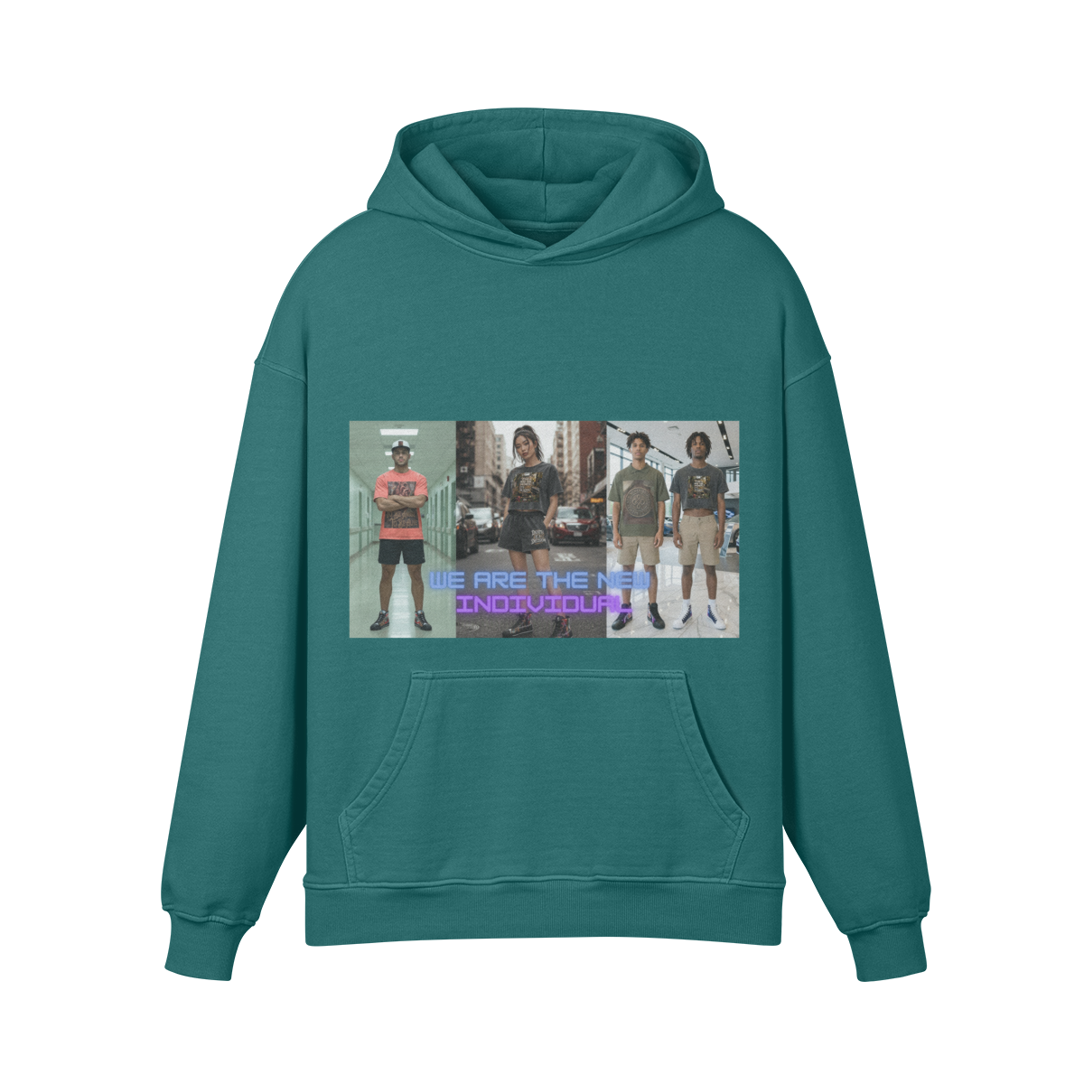 **BRAND NEW** INDIVIDUAL 440GSM Unisex Super Heavyweight Oversized Retro Hoodie