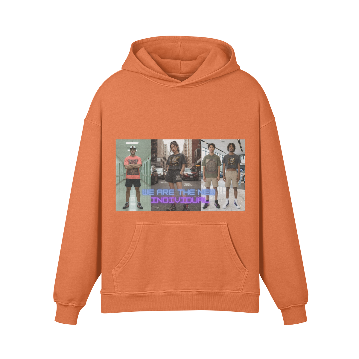 **BRAND NEW** INDIVIDUAL 440GSM Unisex Super Heavyweight Oversized Retro Hoodie