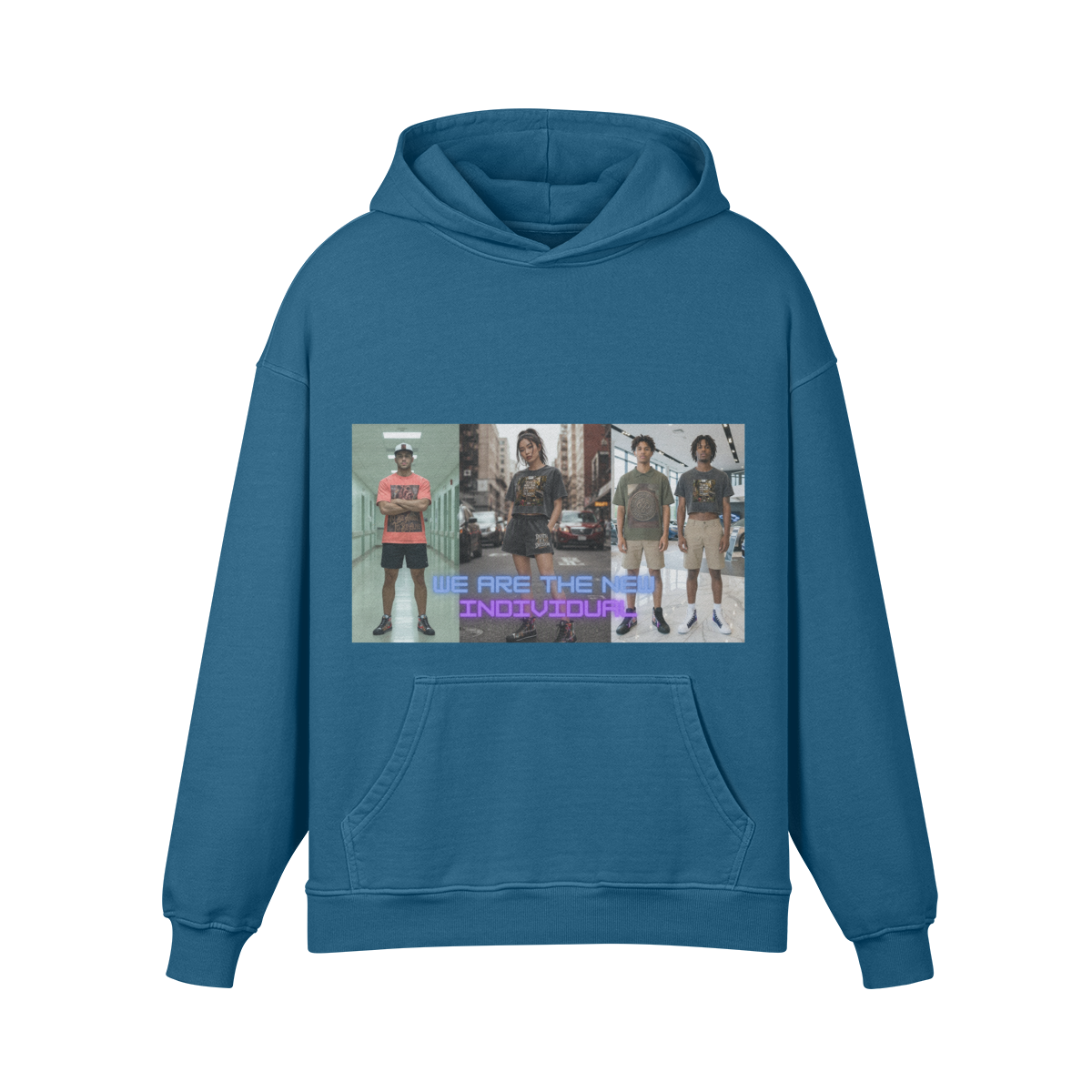 **BRAND NEW** INDIVIDUAL 440GSM Unisex Super Heavyweight Oversized Retro Hoodie