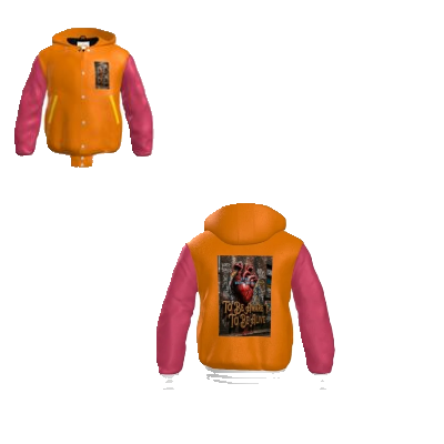 TO BE AWARE 100% COW HIDE LEATHER LETTERMAN JACKET