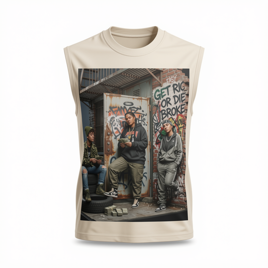 380 GSM Get Rich UNISEX BOXY Tee