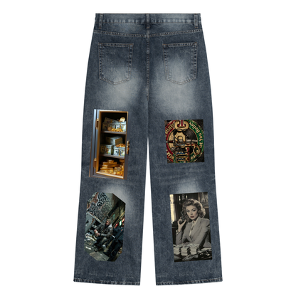 GET RICH (MEN'S SIZES) CUSTOM JEANS