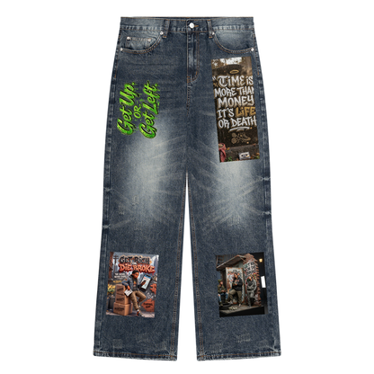 GET RICH (MEN'S SIZES) CUSTOM JEANS