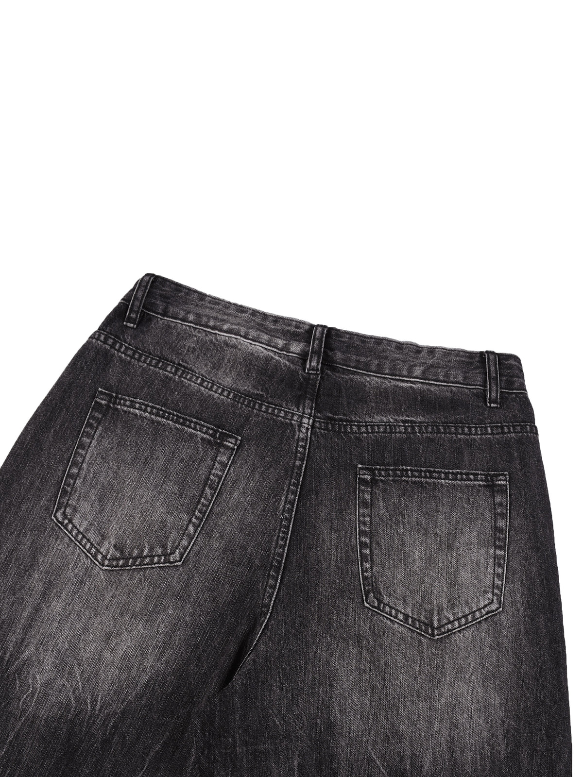 STRAIGHTEN UP (MEN'S SIZING) VINTAGE WASH WIDE LEG JEANS (440 GSM)