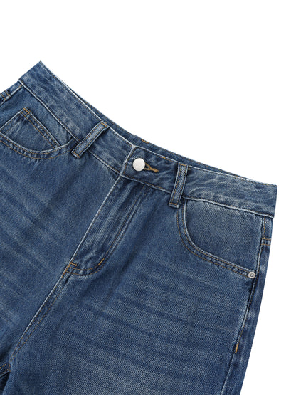 MONSTER (WOMEN'S SIZING) VINTAGE WASH WIDE LEG JEANS (125 GSM)