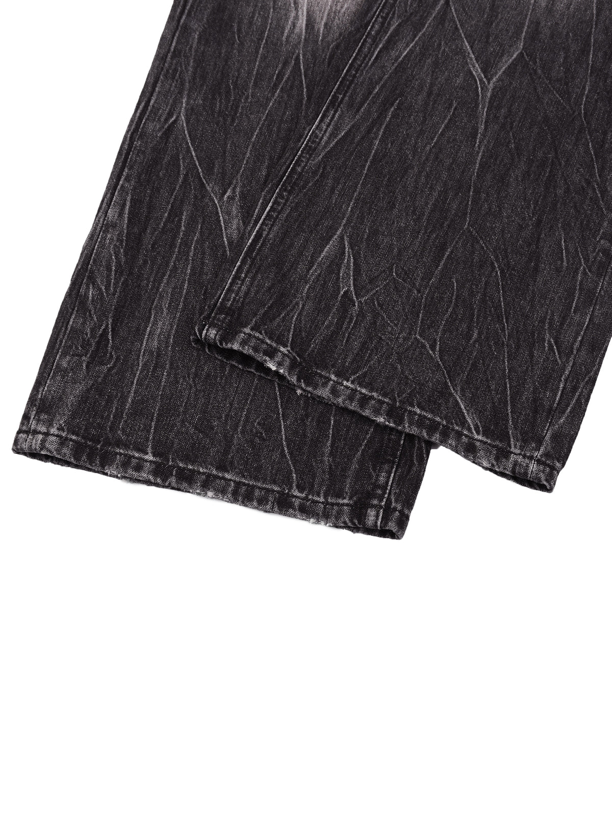 STRAIGHTEN UP (MEN'S SIZING) VINTAGE WASH WIDE LEG JEANS (440 GSM)