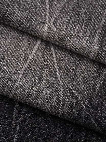 STRAIGHTEN UP (MEN'S SIZING) VINTAGE WASH WIDE LEG JEANS (440 GSM)