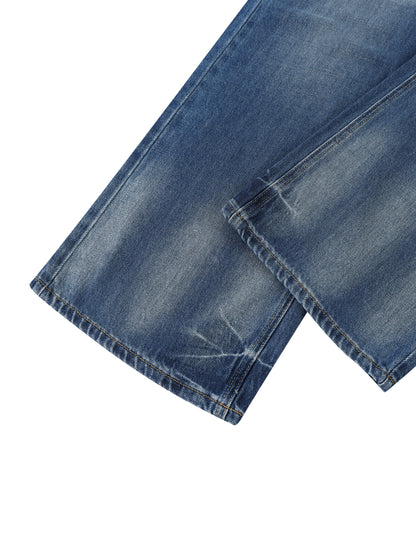 MONSTER (WOMEN'S SIZING) VINTAGE WASH WIDE LEG JEANS (125 GSM)