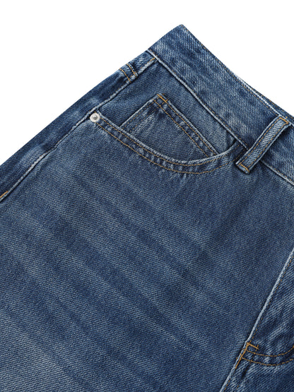 MONSTER (WOMEN'S SIZING) VINTAGE WASH WIDE LEG JEANS (125 GSM)