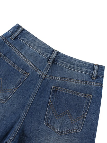 MONSTER (WOMEN'S SIZING) VINTAGE WASH WIDE LEG JEANS (125 GSM)